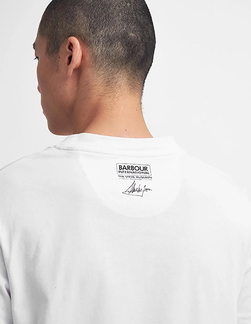 Camiseta Barbour Keystone Graphic Blanca Hombre