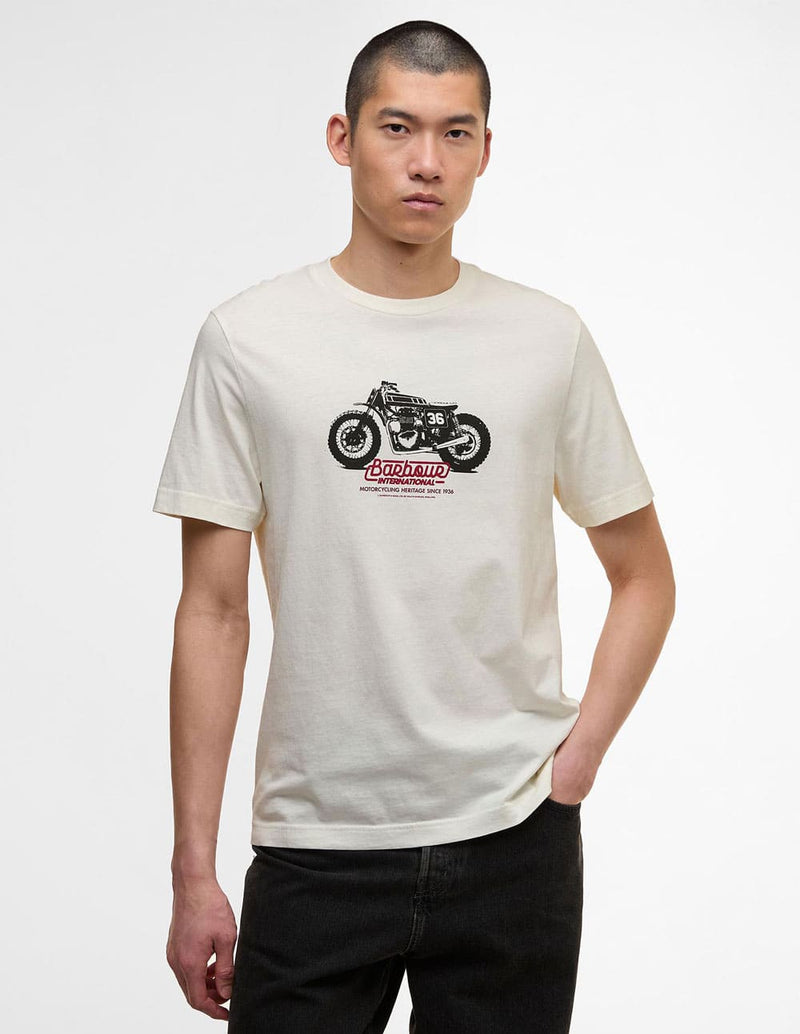 Camiseta Barbour Cruise Graphic Blanca Hombre