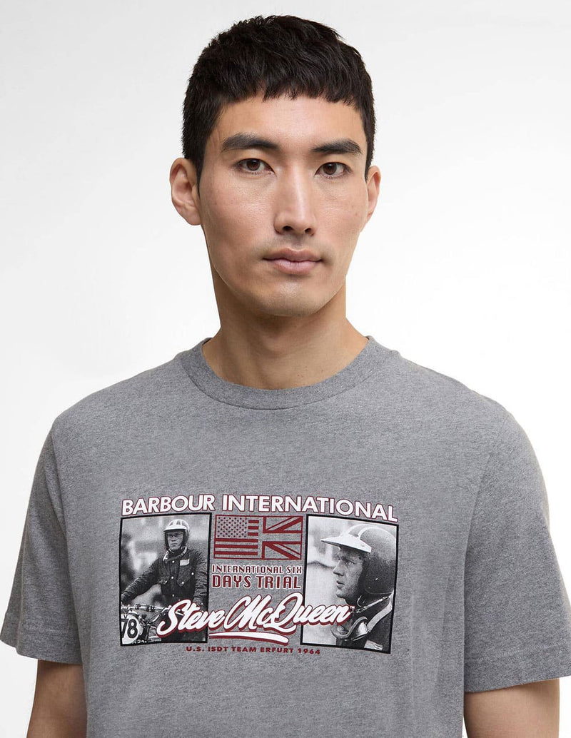 Camiseta Barbour Multon Gris Hombre