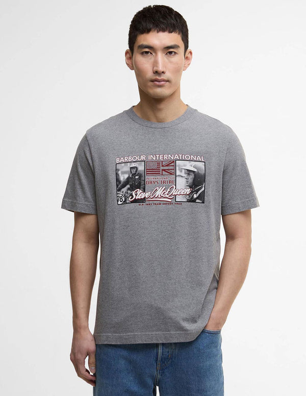 Camiseta Barbour Multon Gris Hombre