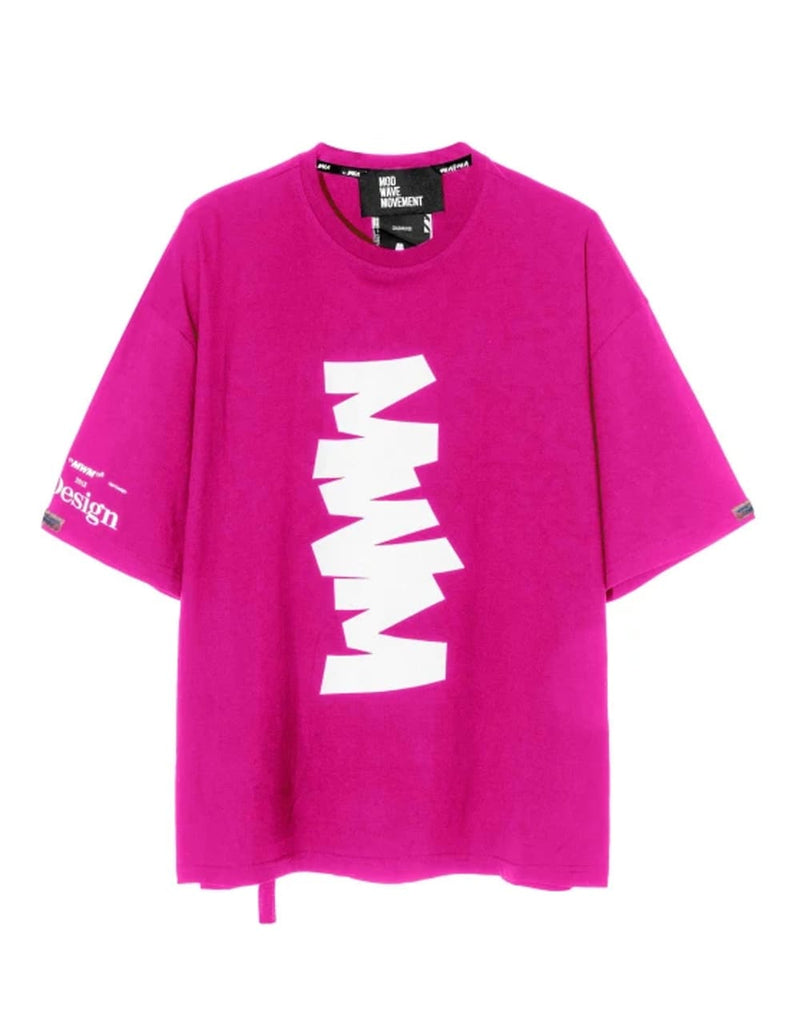 Camiseta MWM con Estampado Rosa Unisex