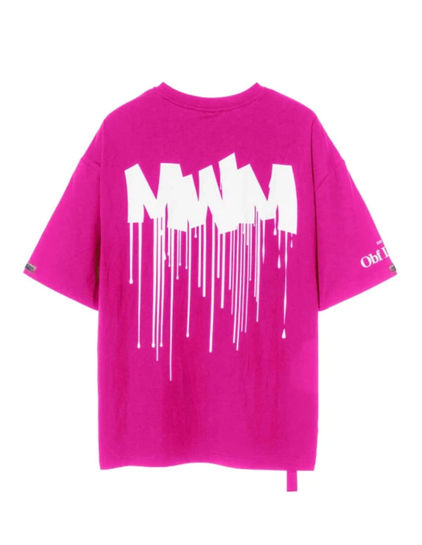 Camiseta MWM con Estampado Rosa Unisex