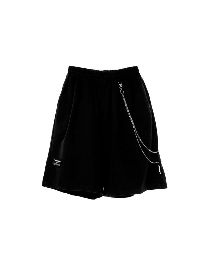 Pantalón Corto MWM con Cadena Negro Unisex