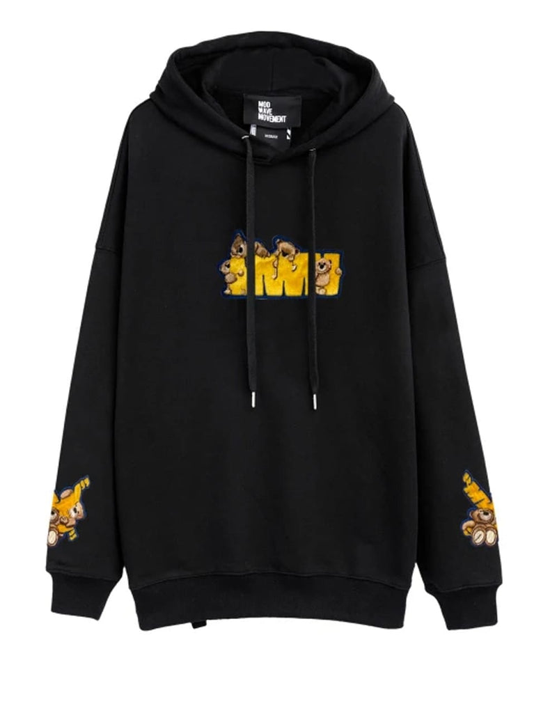 Sudadera con Capucha MWM Teddy Negra Unisex