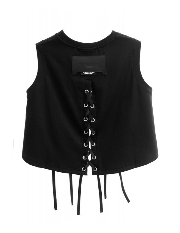 Top MWM Corto Negro Mujer