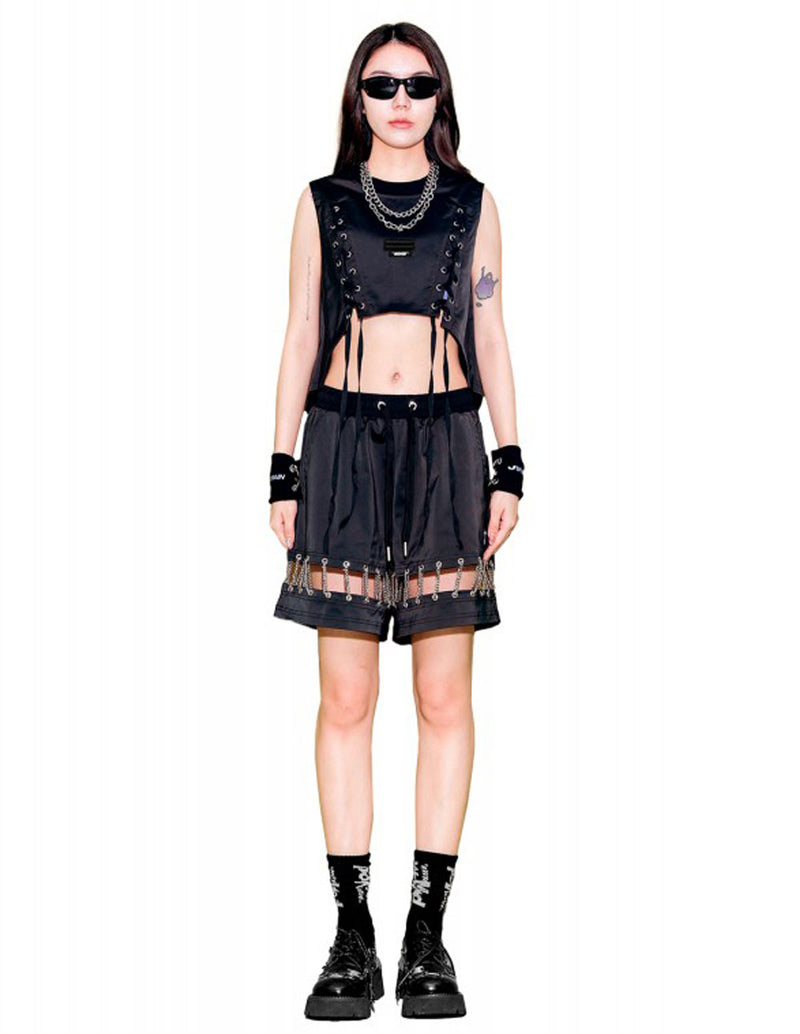 Top MWM Corto Negro Mujer