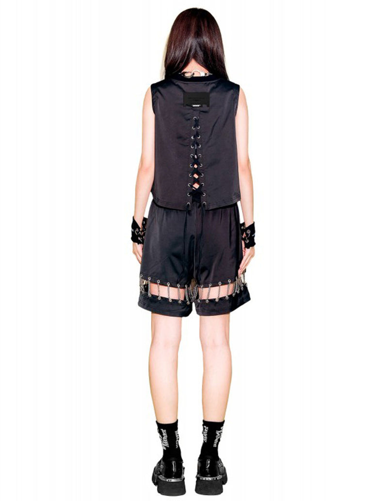 Top MWM Corto Negro Mujer