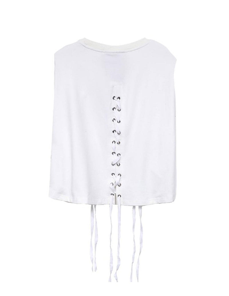 Top MWM Corto Blanco Mujer