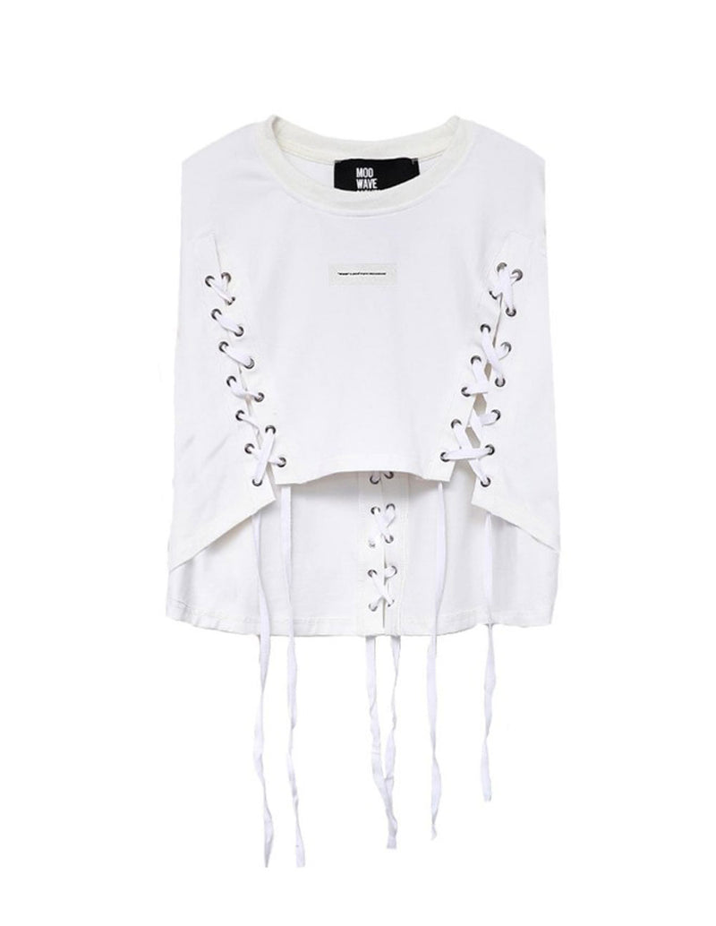 Top MWM Corto Blanco Mujer