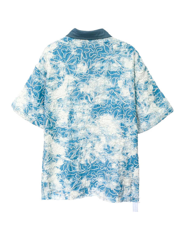 Camisa MWM Floral Azul Unisex