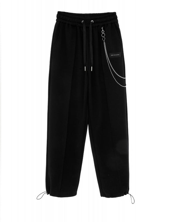 Pantalón MWM con Cadena Negro Unisex