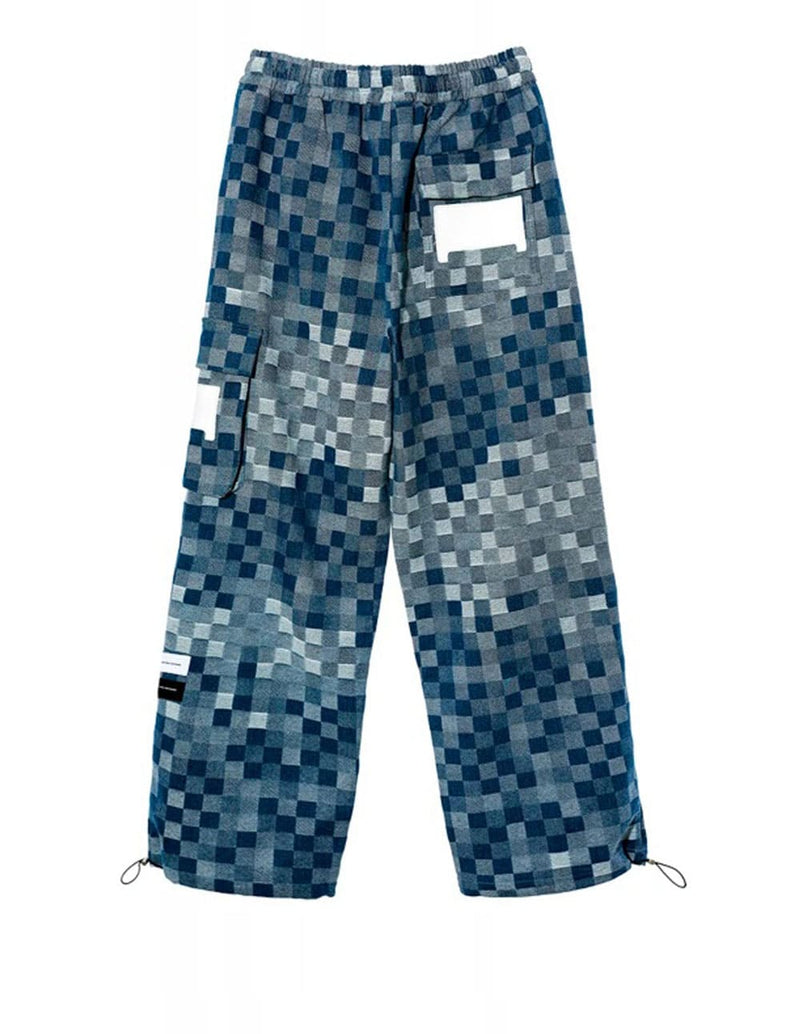 Pantalón MWM de Cuadros Azul Unisex