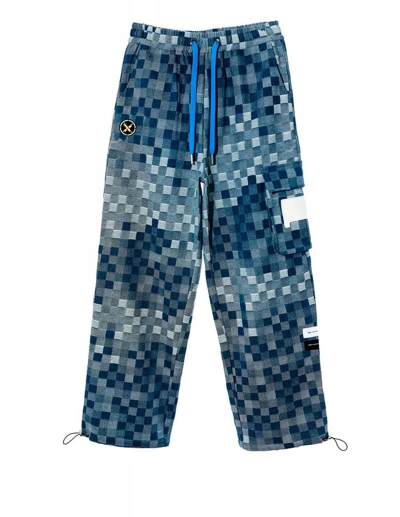 Pantalón MWM de Cuadros Azul Unisex