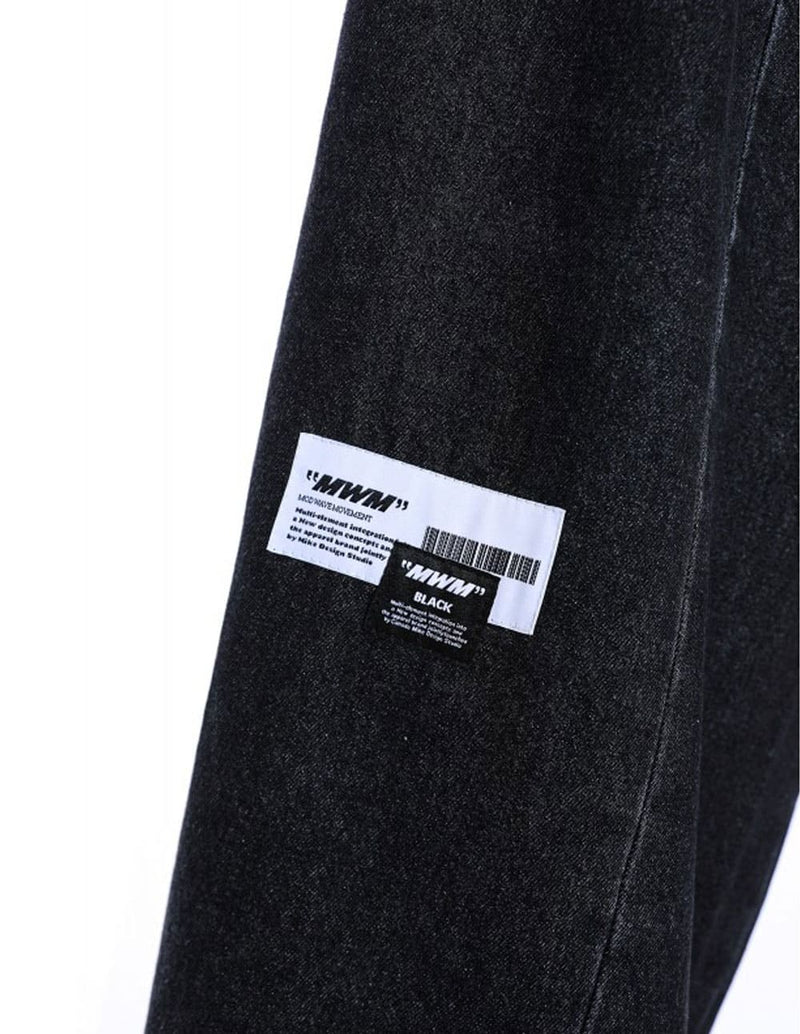 Pantalón Vaquero MWM con Logo Negro Unisex