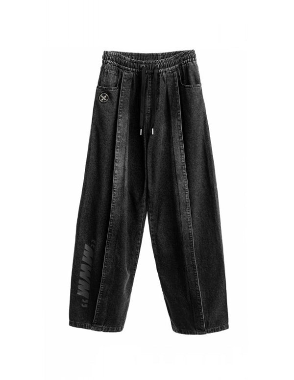 Pantalón Vaquero MWM con Logo Negro Unisex