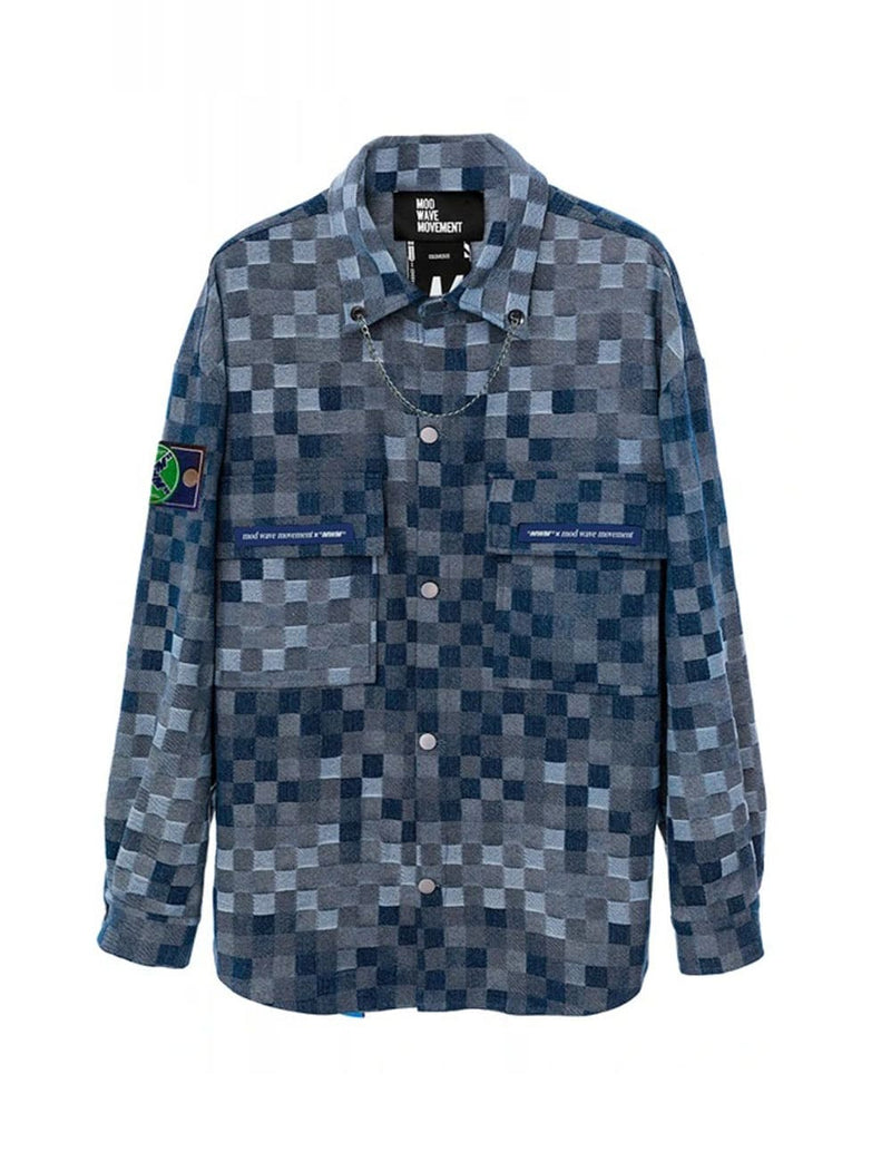 Camisa MWM de Cuadros Azul Unisex