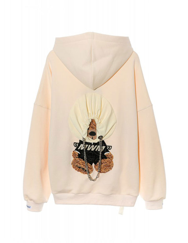 Sudadera con Capucha MWM Teddy Beige Unisex