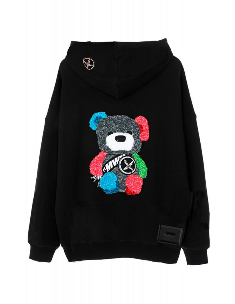 Sudadera con Capucha MWM Teddy Negra Unisex