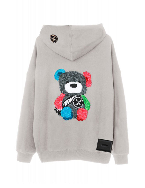 Sudadera con Capucha MWM Teddy Gris Unisex