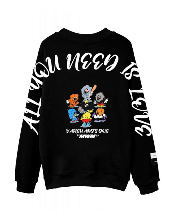 Sudadera MWM Vanguard´s Dogs Negra Unisex