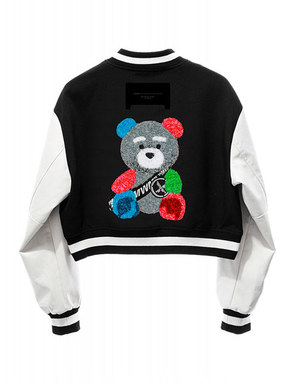 Chaqueta Bomber MWM Teddy Negra Mujer