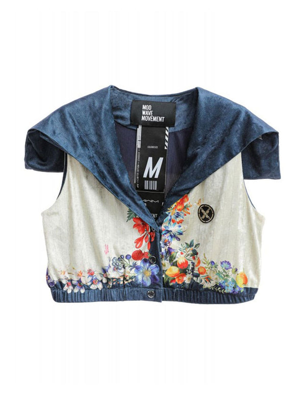 Camisa Corta MWM Floral Multicolor Mujer