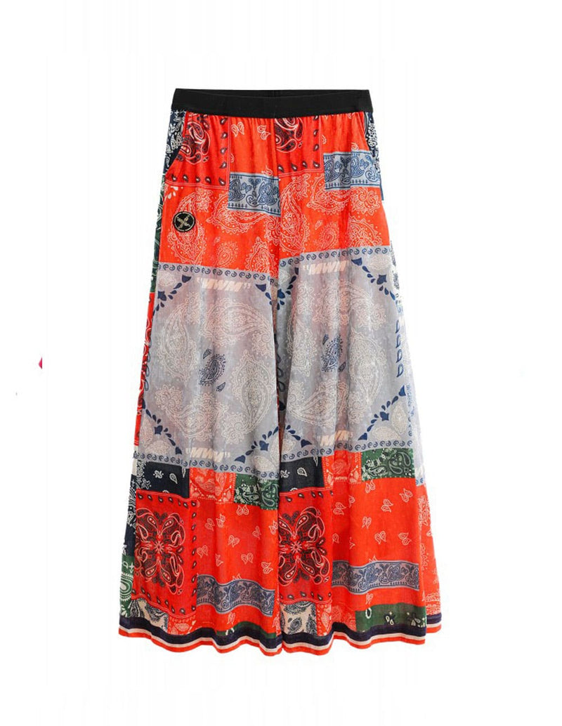 Pantalón Ancho MWM Bandana Multicolor Mujer