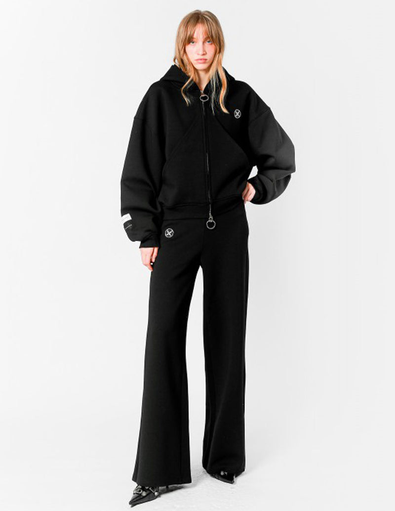 Pantalón MWM Palazzo Negro Mujer