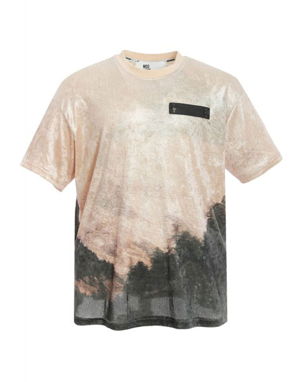 Camiseta MWM con Estampado Beige Unisex
