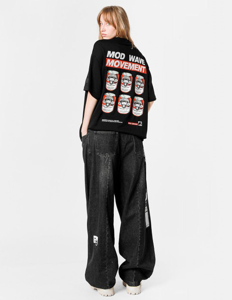 Camiseta MWM Diseño Negra Unisex