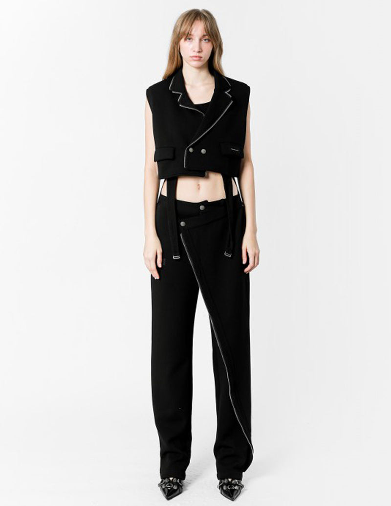 Pantalón MWM Asimétrico Negro Mujer