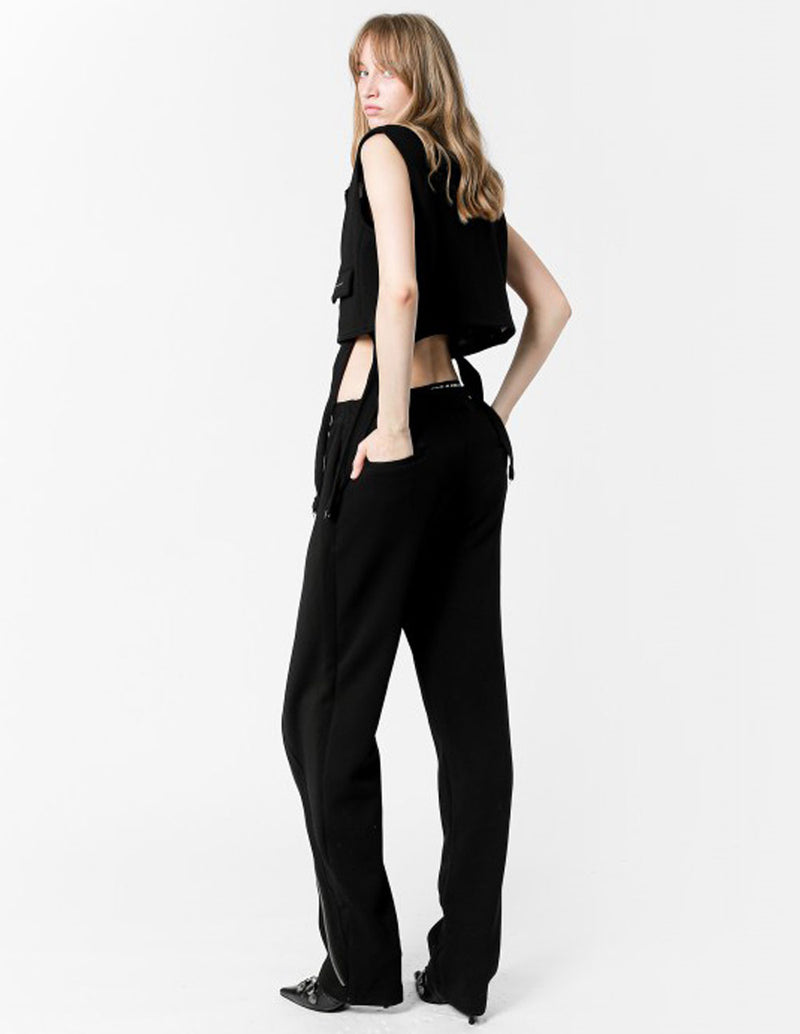 Pantalón MWM Asimétrico Negro Mujer
