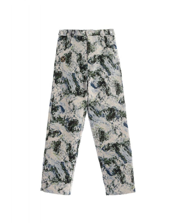 Pantalón MWM Jaquard Verde y Beige Unisex