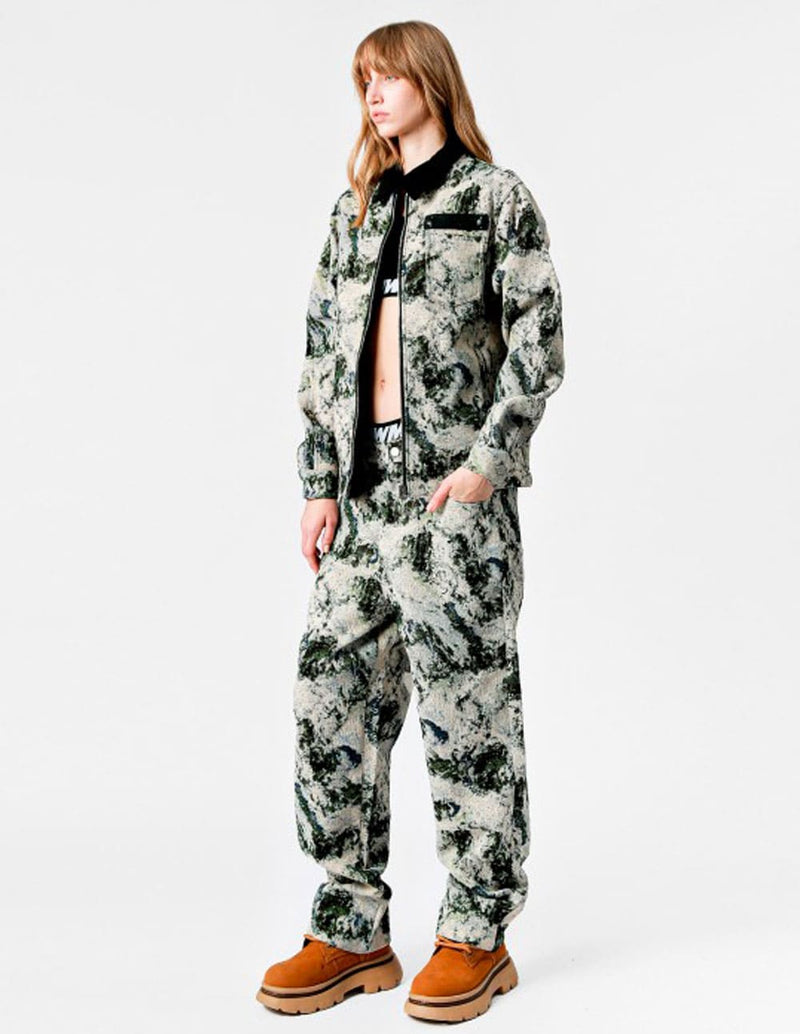 Pantalón MWM Jaquard Verde y Beige Unisex