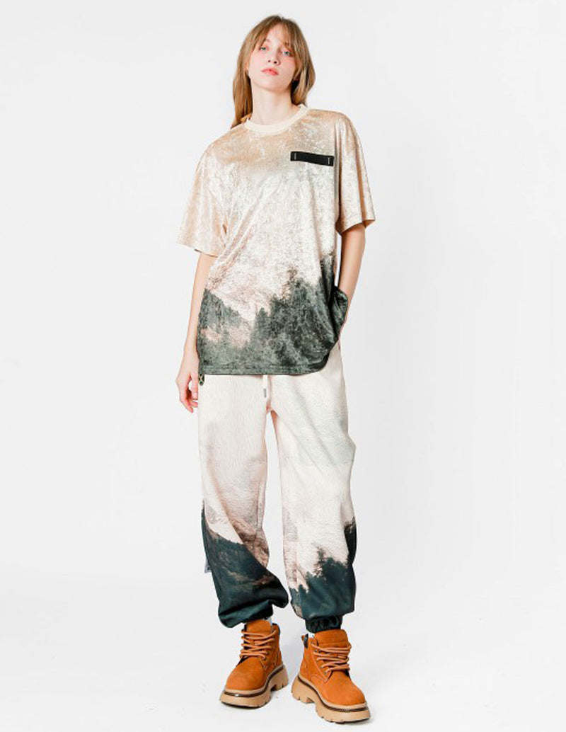 Pantalón MWM con Estampado Beige Unisex