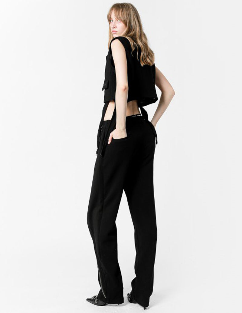 Chaleco MWM Corto Negro Mujer