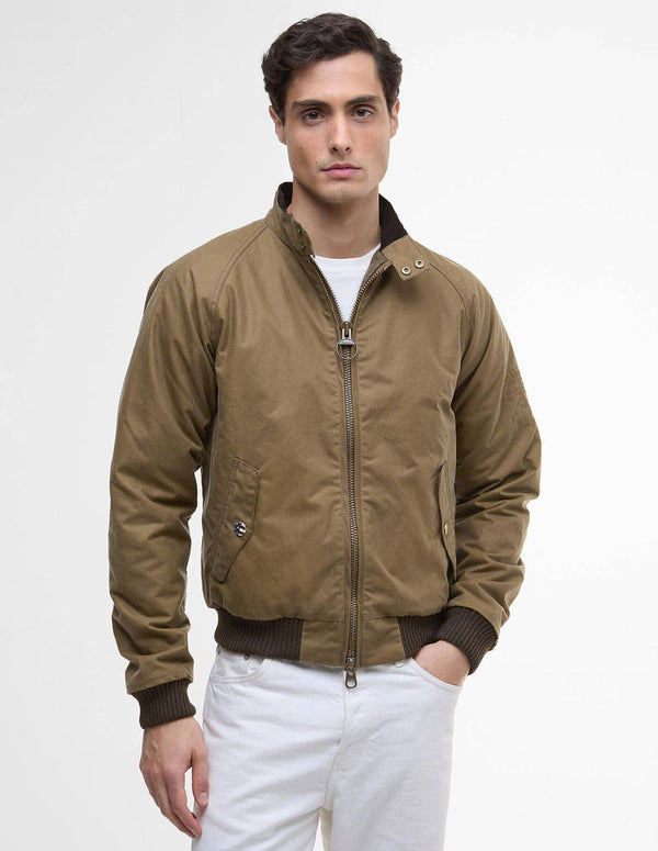 Chaqueta Barbour Merchant Waxed Marrón Hombre