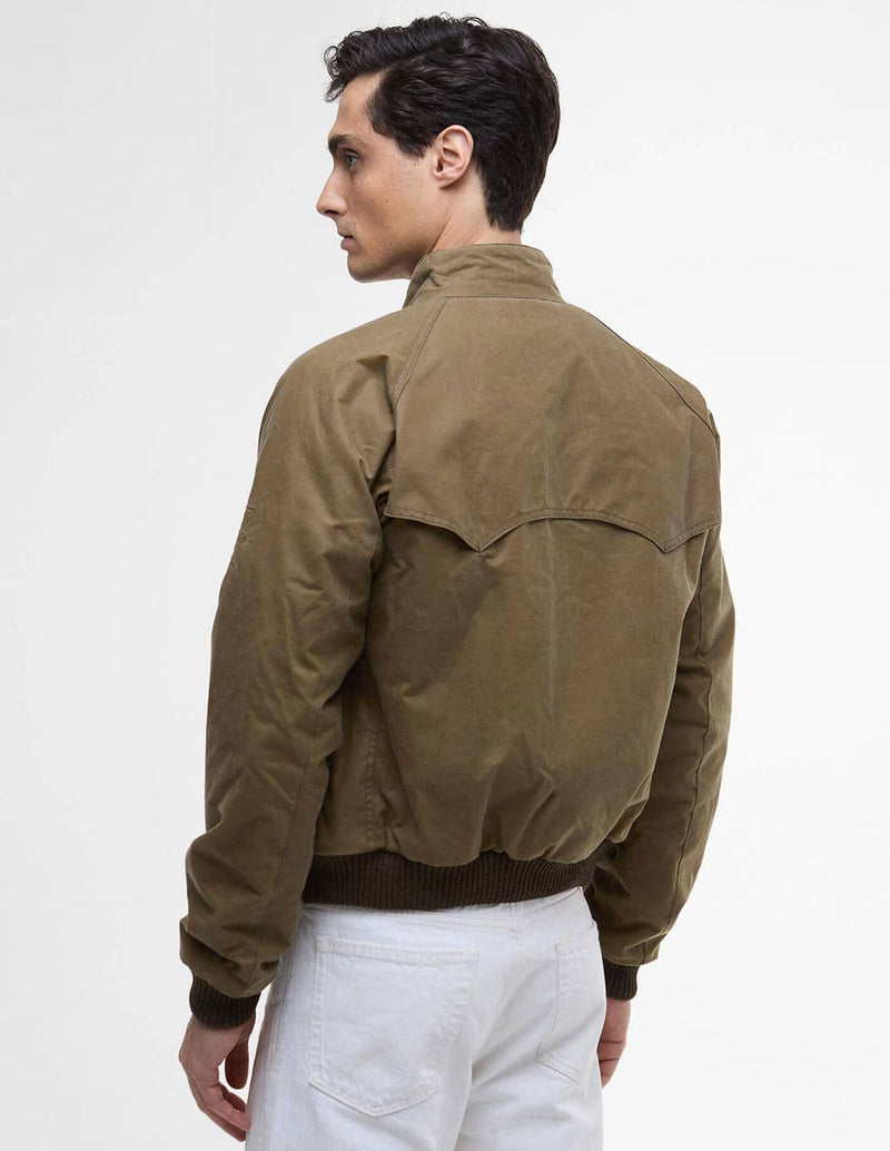 Chaqueta Barbour Merchant Waxed Marrón Hombre