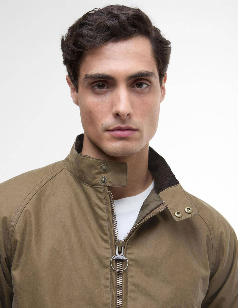 Chaqueta Barbour Merchant Waxed Marrón Hombre