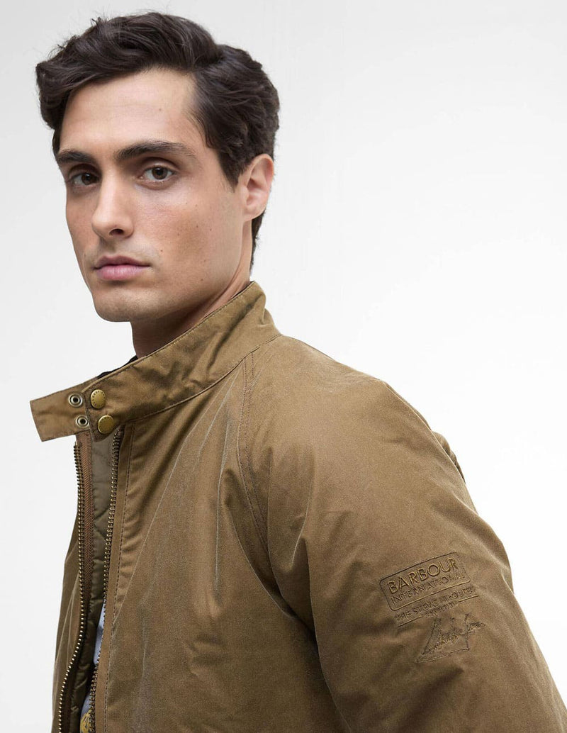 Chaqueta Barbour Merchant Waxed Marrón Hombre
