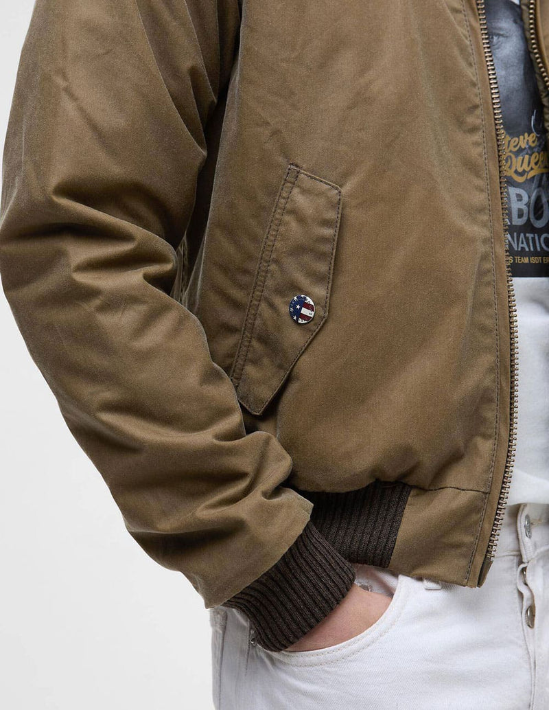 Chaqueta Barbour Merchant Waxed Marrón Hombre