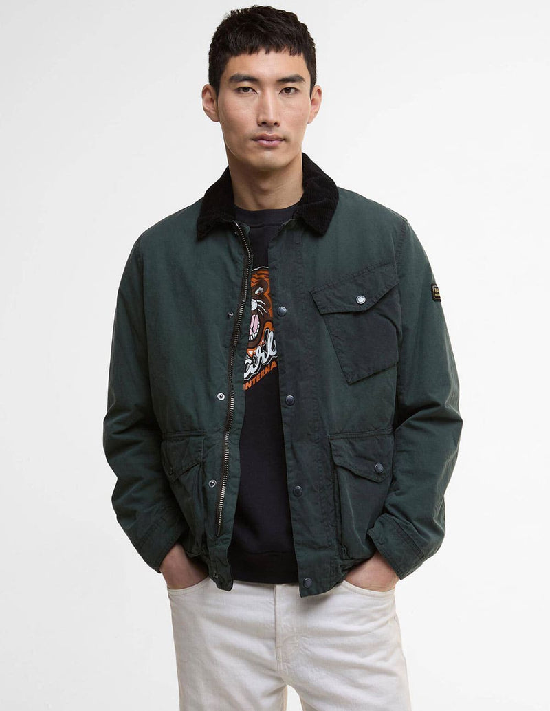 Chaqueta Barbour Drifter Waxed Azul Hombre