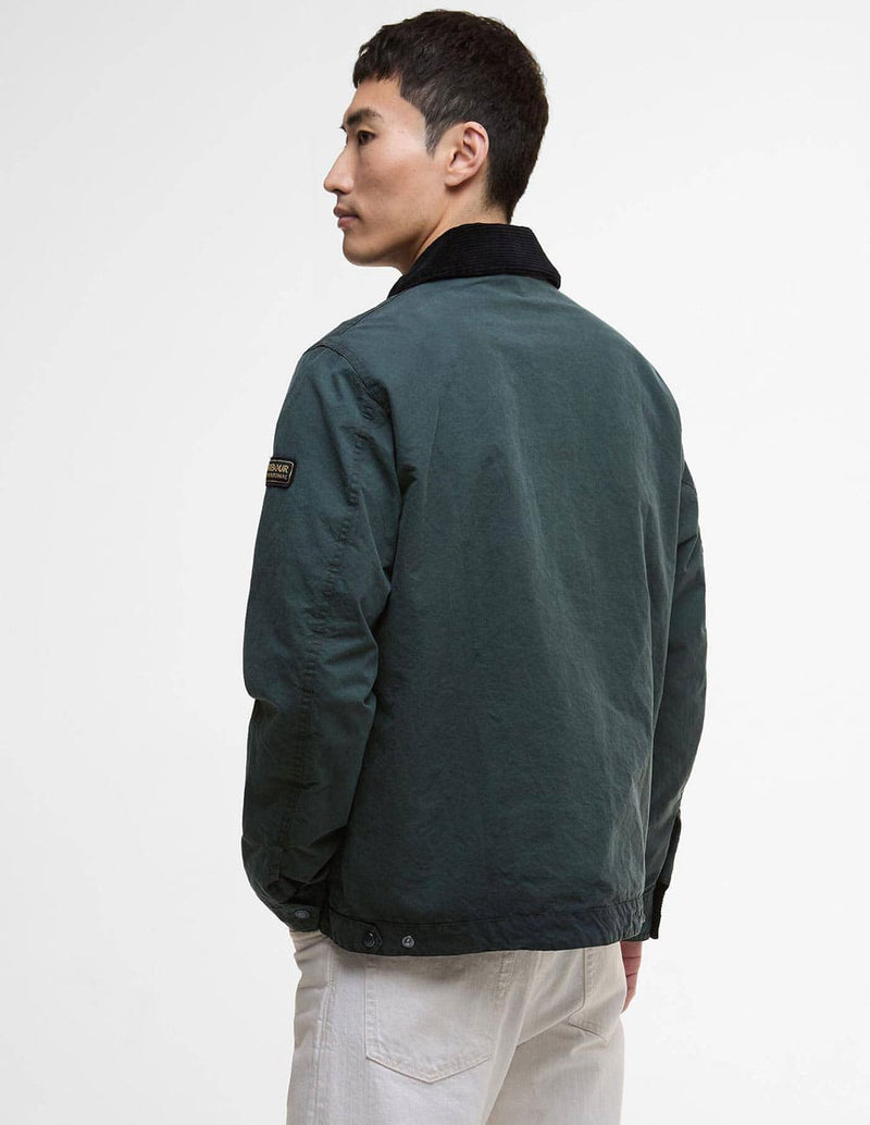 Chaqueta Barbour Drifter Waxed Azul Hombre