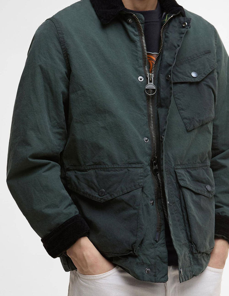 Chaqueta Barbour Drifter Waxed Azul Hombre