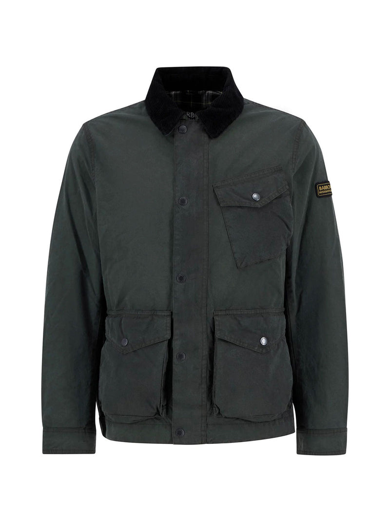 Chaqueta Barbour Drifter Waxed Azul Hombre