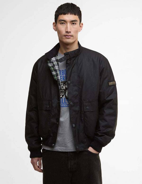 Chaqueta Barbour Traction Waxed Negra Hombre