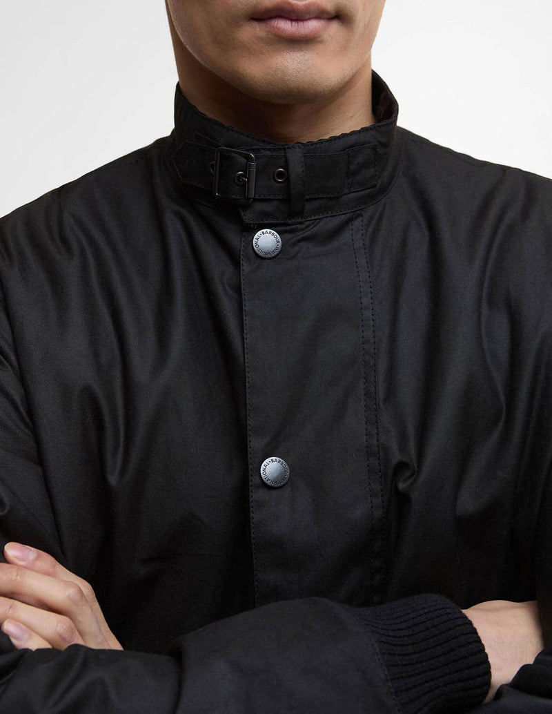 Chaqueta Barbour Traction Waxed Negra Hombre