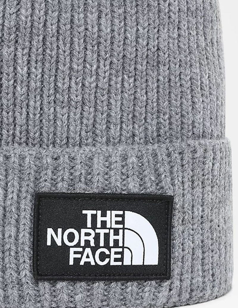 Gorro The North Face con Pompón y Logo Gris Unisex