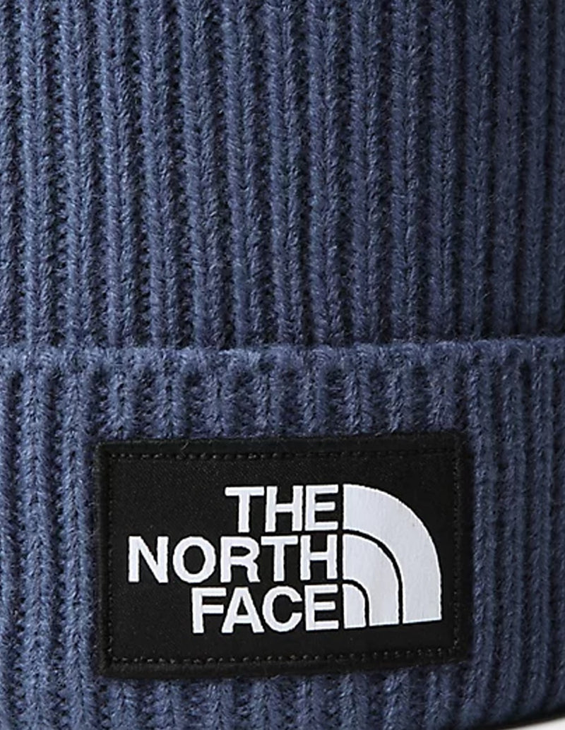 Gorro The North Face con Pompón y Logo Azul Unisex