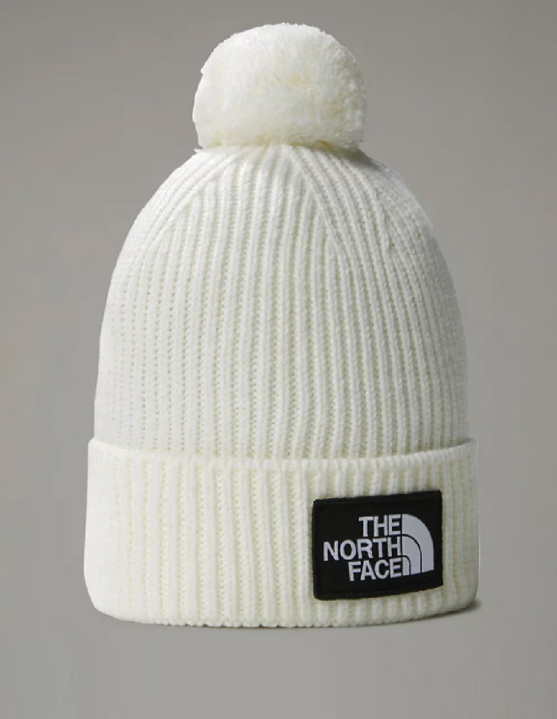 Gorro The North Face con Pompón y Logo Blanco Unisex